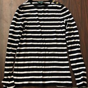 Black and white striped long sleeve